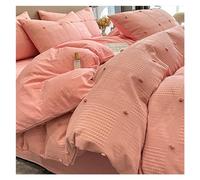 Set di coperture per piumone Set di coperture per Piumini, Fiori di Taglio tridimensionali in Cotone in Cotone Piccola Piumino di Lusso, Set di Biancheria da Letto a 4 Pezzi Copertina piumica