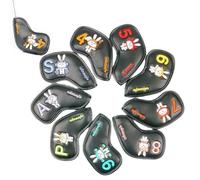 Set di coperture per teste da golf, 9 pezzi, da golf, con motivo coniglio pasquale, set di coperture impermeabili per bastoncini, per donne, spose, madri, padri, nonni, amanti dei bambini