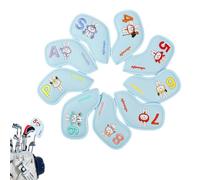 Set di coperture per teste di mazze da golf, 9 pezzi, da golf, motivo: coniglio pasquale, set di coperture impermeabili per bastoni, per donne, spose, madri, padri, nonni, amanti del