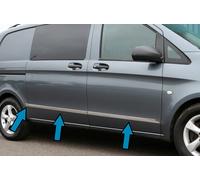 Set Di Coperture Per Trim Laterale In Cromo Per Mercedes V-Class (2015+) 2dr