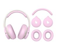Set di coperture protettive in silicone per Beats 360 auricolari, copertura per archetto a copertura totale resistente al sudore + protezione integrata per i padiglioni (cuscinetti e guscio)(Rosa)