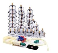 Set di coppettazione cinese, 32 coppette, ventose, professionale, per massaggio del corpo, fisioterapia.