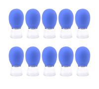 Set di coppettazioni in vetro per il viso in silicone per massaggi a vuoto Ventose per corpo viso gamba braccio spalla muscolo trattamenti per il viso coppettazione tazze