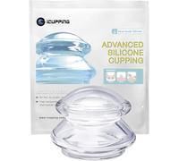 Set di coppette in silicone per coppettazione cinese e massaggi, per massaggio viso corpo, rilassamento muscolare, sollievo dal dolore (XL (1))