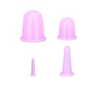 Set di coppette massaggianti in silicone per il corpo, speciali, compatibili con viso, schiena e gambe, anticellulite. Coppette a vuoto in s