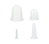 Set di coppette massaggianti in silicone per il corpo, speciali, compatibili con viso, schiena e gambe, anticellulite. Coppette a vuoto in s