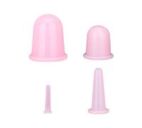 Set di coppette massaggianti in silicone per tutto il corpo: viso, schiena, gambe. Coppette anticellulite in silicone per massaggio sottovuo