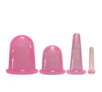 Set di coppette massaggianti in silicone, set da 4 pezzi