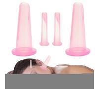 Set Di Coppette Viso Massaggio Per La Cura Della Pelle Del Viso | Coppette A Vuoto In Silicone Per Viaggio, Viaggio D'Affari, Casa, Outdoor, Scuola, Fidanzata, Moglie, Amica, Sorella
