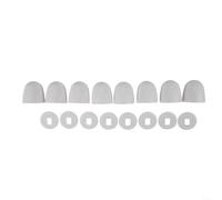 Set di copribulloni per WC, 16 pezzi, stile rotondo, per basi WC standard a due bulloni in proprietà domestiche e in affitto (16)