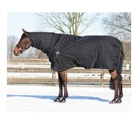 Set di copridivano - sottocoperta - copricollo QHP Turnout Noir 130 cm (lunghezza totale: 175 cm)