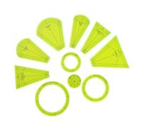Set di copripiumini acrilico-10 pezzi di linea di piumone acrilico verde trasparente, forniture per artigianato fai da te Kit produttore di mosaici | Utensile da taglio trapuntato,