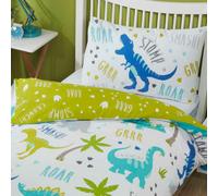 Roarsome Dinosauro Set Copripiumino Singolo Lenzuola Reversibili Bambini