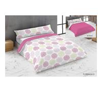 Set di copripiumino Hosteline FLORENCIA Rosa Osimano 3 Pezzi