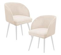 Set di coprisedie in velluto elasticizzato, stile moderno, con schienale curvo di metà secolo, perfetti per decorare la cucina e il soggiorno, confezione da 2