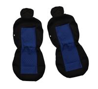 Set Di Coprisedili Anteriori 1+1 Nero+Blu Per Daily Jumper Ducato Transit Boxer