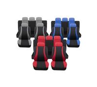 Auto Accessori Lupex - Copri sedili Auto Universali LS10 | Colore Blu | Set Anteriori e Posteriori | Poliestere | No Suv