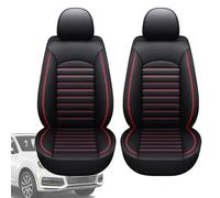 Set di Coprisedili e Copri Poggiatesta per Auto per Ford Genuine Fiesta Mk7.5 ST-Line, Copri Sedili Auto, Coprisedili per Sedili Completo Auto, Black And Red