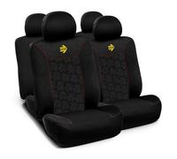 Set Completo Di Coprisedili Auto Momo Young Nero E Rosso