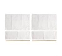 Set di coprisedili per sedia da regista in tela lavabile, ricambio flessibile con 2 set e accessori per un uso pratico (bianco)