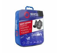 Set completo SPC1019 coprisedili auto universali nero e grigio righe SPARCO