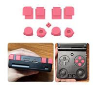 Set di copritasti a profilo piatto per console di gioco portatile Anbernic RG34XXSP, pulsanti di ricambio ottimizzati a bassa altezza, design piatto, accessori mod per dispositivo di gioco retrò