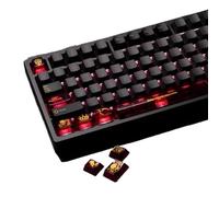 Set di copritasti Danse Macabre dorato personalizzato per tastiere meccaniche 183 tasti PBT con profilo compatibile da 1,7 mm(Table mat B 90x40cm)