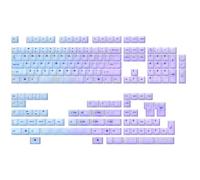 Set di Copritasti Traslucidi Premium | Sublimazione del Colore | POM Spesso 1,45 mm | Profilo Cherry per Tastiera Meccanica (Aqua Breeze, 169 Tasti)