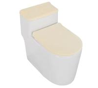 Set di copriwater e serbatoio universali elasticizzati in velluto, morbido cuscino for sedile invernale, 2 set(F)