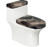Set di copriwater elastici, morbidi e lisci per uno sguardo unico nell'abisso, decorazione per la casa, facile da pulire e installare