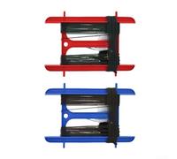 Set di corde a forma di granchio, con corda da 13 m e borsa per esche per il granchio, peso incluso per una rapida immersione (rosso + blu)