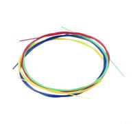 Set di corde colorate in nylon per ukulele, confezione da 4, accessori di ricambio, con codifica verde/rossa, blu/gialla, per toni chiari e luminosi
