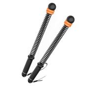 Set di corde da allenamento wireless da 2 pezzi | Corda da battaglia compatta, antiscivolo e anti-groviglio con ammortizzazione per cardio(Black)