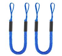 Set di corde da ormeggio da 1,2 m a 1,5 m, design elastico per un facile fissaggio della barca, ideale per laghi e porti turistici (2 pezzi blu)