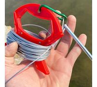 Set di corde da pesca con filo in acciaio inossidabile in opzioni di lunghezza 5 m e 10 m, include galleggiante e picchetto per una tenuta efficace dei pesci in vari ambienti di pesca (10 metri 10