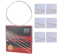 Set di corde per chitarra classica Set di corde per chitarra color argento Set di corde per chitarra professionale Texture argento