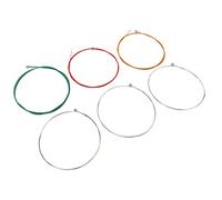 Set Di Corde Per Chitarra Elettrica 6 Pezzi In Acciaio Placcato Tocco Coerente Corde Colorate Tonificanti E Brillanti Per Tutti Gli Stili Musicali Rosso Giallo Verde Argento