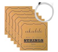 Set di corde per ukulele - corde di ricambio in nylon, accattivanti, cinque set, pacchetto di supporto per tono delicato | principianti professionisti amanti della musica, hobbisti