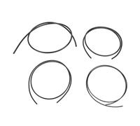 Set di Corde per Ukulele da 4 Pezzi Kit di Sostituzione di Corde per Basso in PU Accessori per Strumenti Musicali Neri per Basso per Ukulele