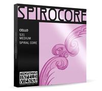 Set di corde per violoncello Thomastik-Infeld Spirocore 4/4 - Set di corde per violoncello flessibili 4/4 con suono e risposta dell'arco eccezion