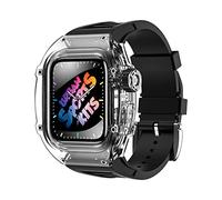 Set di cornice in gomma della custodia per orologio trasparente ， per 44 mm 45 mm Series 9 8 7 6 5 4 SE BAND Aggiornamento Sostituisci gli accessori per cinturini per orologio bracciale sportivo