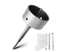 Set di corone di carotaggio da 120 mm con adattatore SDS plus da 220 mm e punta di centraggio 8x110 mm, corona del trapano per muratura e calcestruzzo