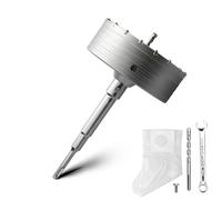 Set di corone di carotaggio vuote da 130 mm con adattatore SDS plus da 220 mm e punta di centraggio 8x110 mm, corona del trapano per presa per muratura e calcestruzzo