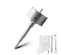 Set di corone di carotaggio vuote da 90 mm con adattatore SDS plus da 220 mm e punta di centraggio 8x110 mm, corona del trapano per presa per muratura e calcestruzzo