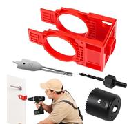 Set Di Corone Per Foratura,Kit Di Installazione Di Serrature Di Sicurezza | Serrature, Chiusure, Misurazione, Riparazione Di Armadi E Garage, Sostituzione Di Finestre, Montaggio Per Esterno E