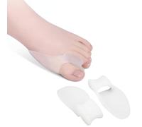 Set di correttori e separatori per alluce valgo, 6 cuscinetti in morbido silicone per rilassarsi, supporto per alluce valgo e allineamento delle dita, senza BPA, protezione per dita sovrapposte