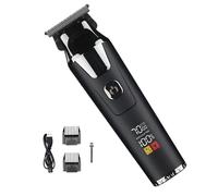 Set di Cortapelos Profesional Inalámbrico - Recortador Eléctrico Silencioso y Recargable con Cuchillas de Precisión y Múltiples Peines Guía | Ideal para Uso Doméstico, Barberías, Niños, Mujeres