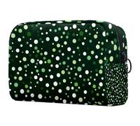 Set di cosmetici con simboli fortunati per il giorno di San Patrizio, piccola borsa da viaggio con cerniera, borsa da toilette portatile, organizer per trucchi per donne e ragazze, Multicolore 03