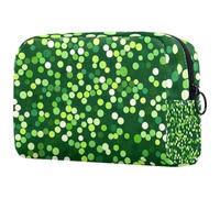 Set di cosmetici con simboli fortunati per il giorno di San Patrizio, piccola borsa da viaggio con cerniera, borsa da toilette portatile, organizer per trucchi per donne e ragazze, Multicolore 04