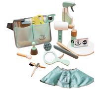 Set di cosmetici per bambini - Kit di giocattoli per parrucchieri da 18 pezzi, kit di makeover per principesse | Set da gioco di bellezza per ragazze, moda leggeri per bambini per ragazzi e